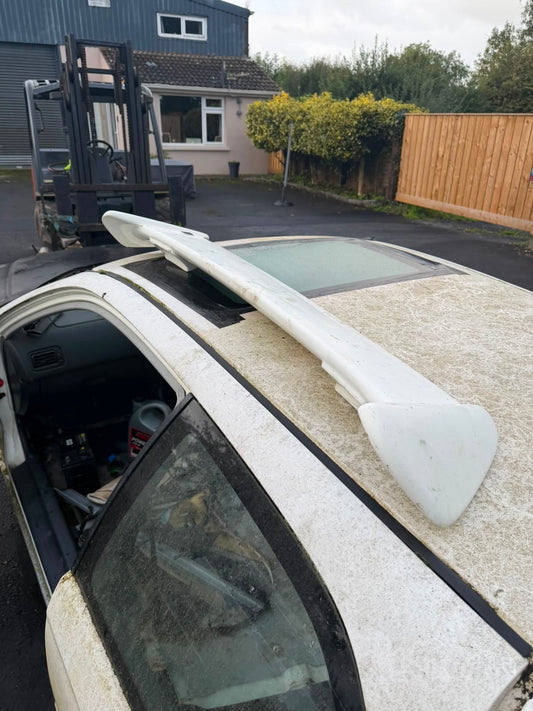 White Rear Spoiler